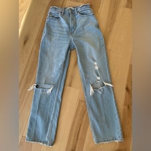 Abercrombie Fitch jeans ultra high rise the ankle straight size 25 0 regular